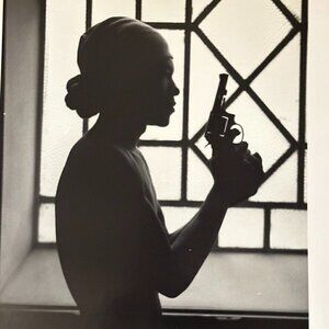 Fine Art Photograph Silver Gelatin Print Janine Gordon Signed 20x24" B/W Gangs